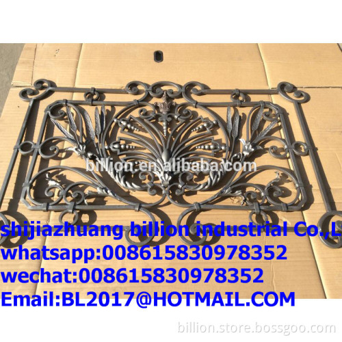 Forged steel wrought iron railing parts